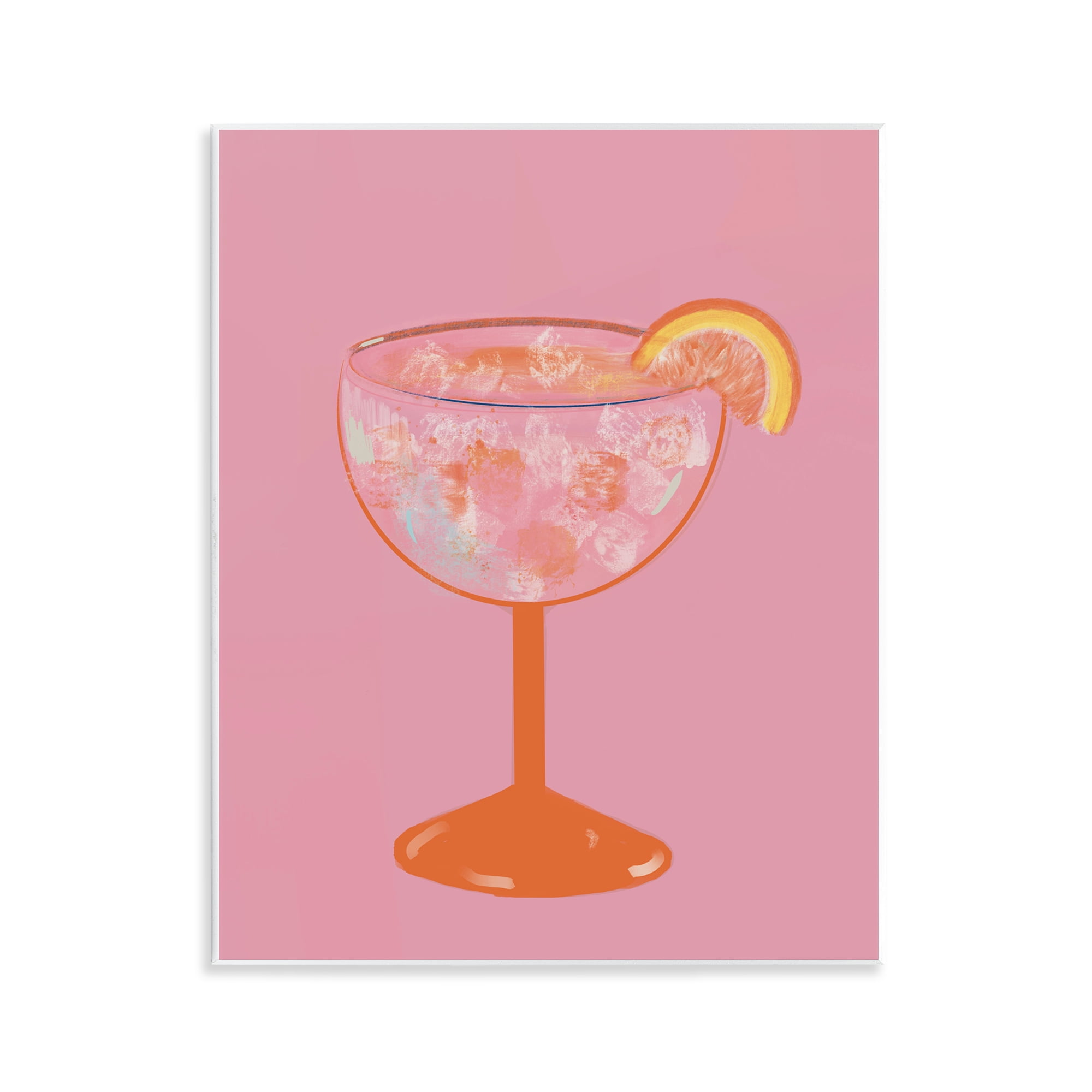 Stupell Industries Paloma Glass over Pink Wall Plaque Art, design by Robin Maria