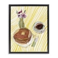 thumbnail image 1 of Stupell Industries Pancake Breakfast Table Black Framed Floater Canvas Wall Art design by Josi Opolenstisima, 31 x 25, 1 of 9