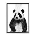 thumbnail image 1 of Stupell Industries Panda Bathroom Splash Animals & Insects Painting Black Framed Art Print Wall Art, 16 x 20, 1 of 9