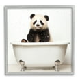 thumbnail image 1 of Stupell Industries Panda Bathtub Bubbles Animals & Insects Painting Gray Framed Art Print Wall Art, 24 x 24, 1 of 9