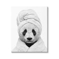 thumbnail image 1 of Stupell Industries Panda Bear Wildlife Bathroom Robe Animals & Insects Painting Gallery Wrapped Canvas Print Wall Art, 1 of 5