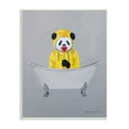 thumbnail image 1 of Stupell Industries Panda Yellow Raincoat Red Heart Claw Foot Tub, 10 x 15, Design by Coco de Paris, 1 of 5