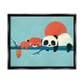 thumbnail image 1 of Stupell Industries Pandas on Branch Animals & Insects Painting Black Floater Framed Canvas Art Print Wall Art, 21 x 17, 1 of 10