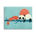thumbnail image 1 of Stupell Industries Pandas on Branch Animals & Insects Painting Gallery Wrapped Canvas Art Print Wall Art, 48 x 36, 1 of 8