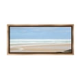 thumbnail image 1 of Stupell Industries Panoramic Abstract Shoreline Landscape Painting Brown Floater Framed Canvas Art Print Wall Art, 25 x 11, 1 of 10