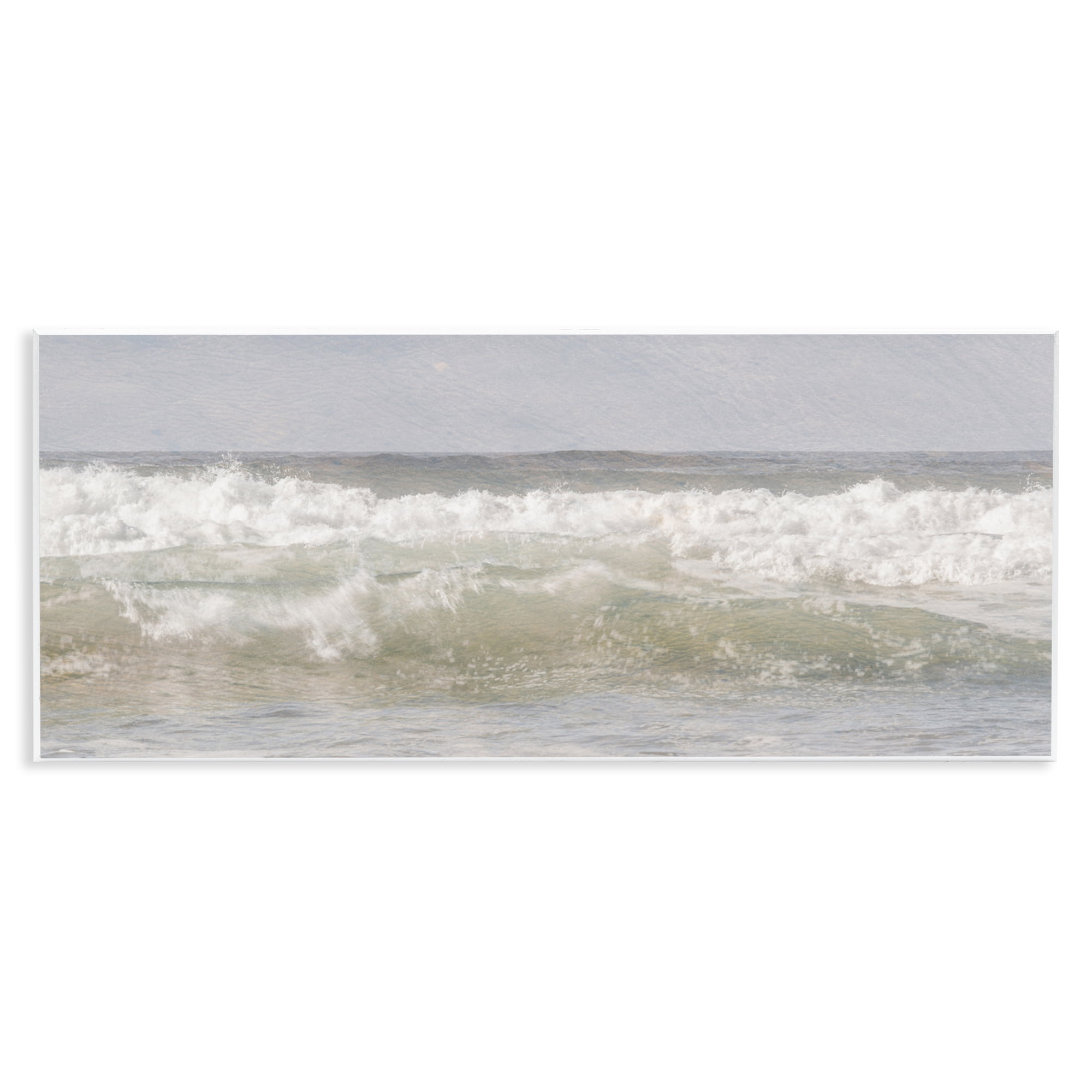 Stupell Industries Panoramic Breaking Waves Wall Plaque Art, design by Melissa McClain