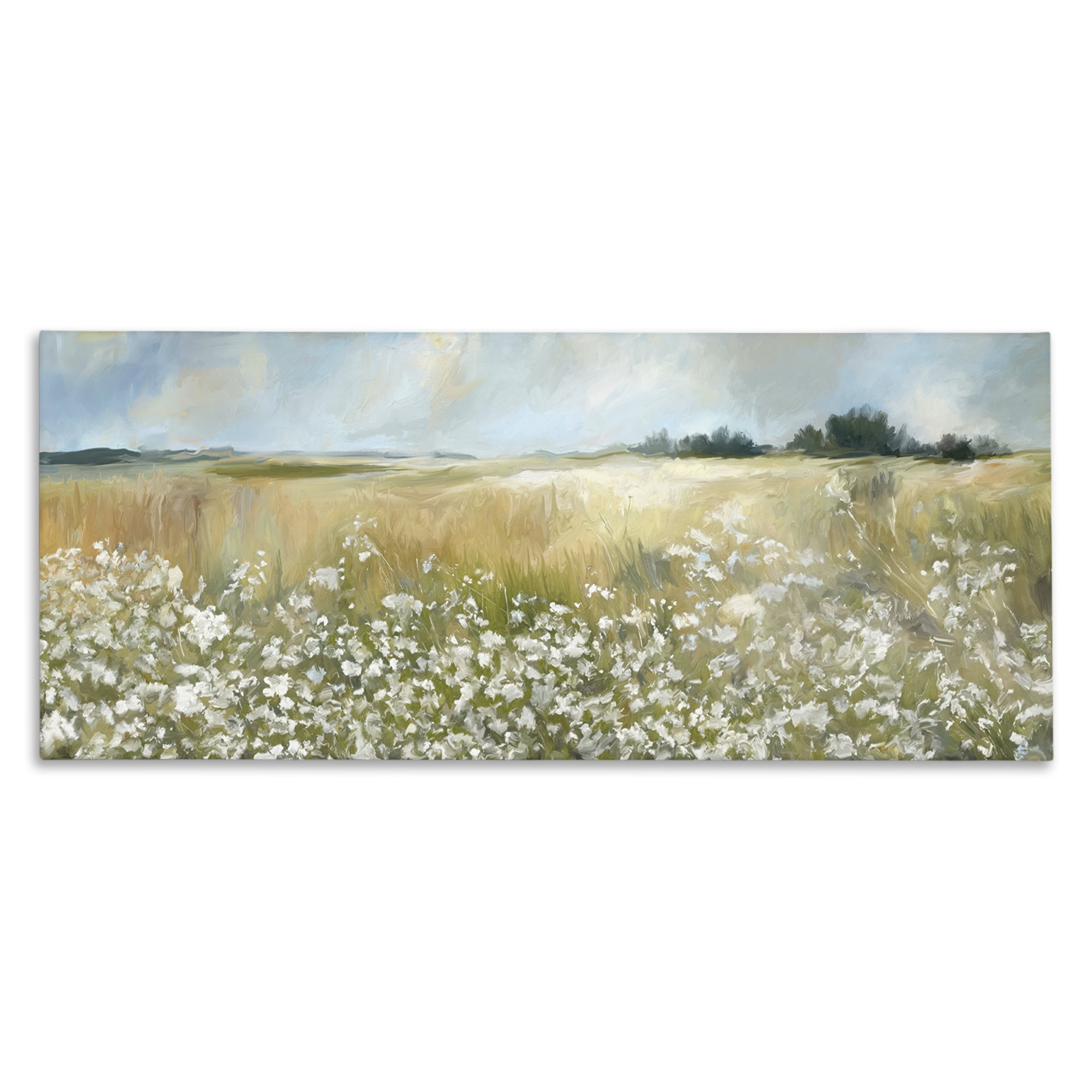 Stupell Industries Panoramic Prairie Horses Landscape & Nature Photography Wrapped Canvas Art Print Wall Art, 48 x 20
