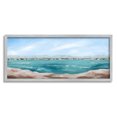 thumbnail image 1 of Stupell Industries Panoramic Rocky Ocean View Distant Town Painting Gray Framed Art Print Wall Art, Design by Grace Popp, 1 of 7