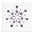 thumbnail image 1 of Stupell Industries Eclectic Pansies & Lavender Symmetry Canvas Art, 17 x 17, by Beth Adoette, 1 of 8