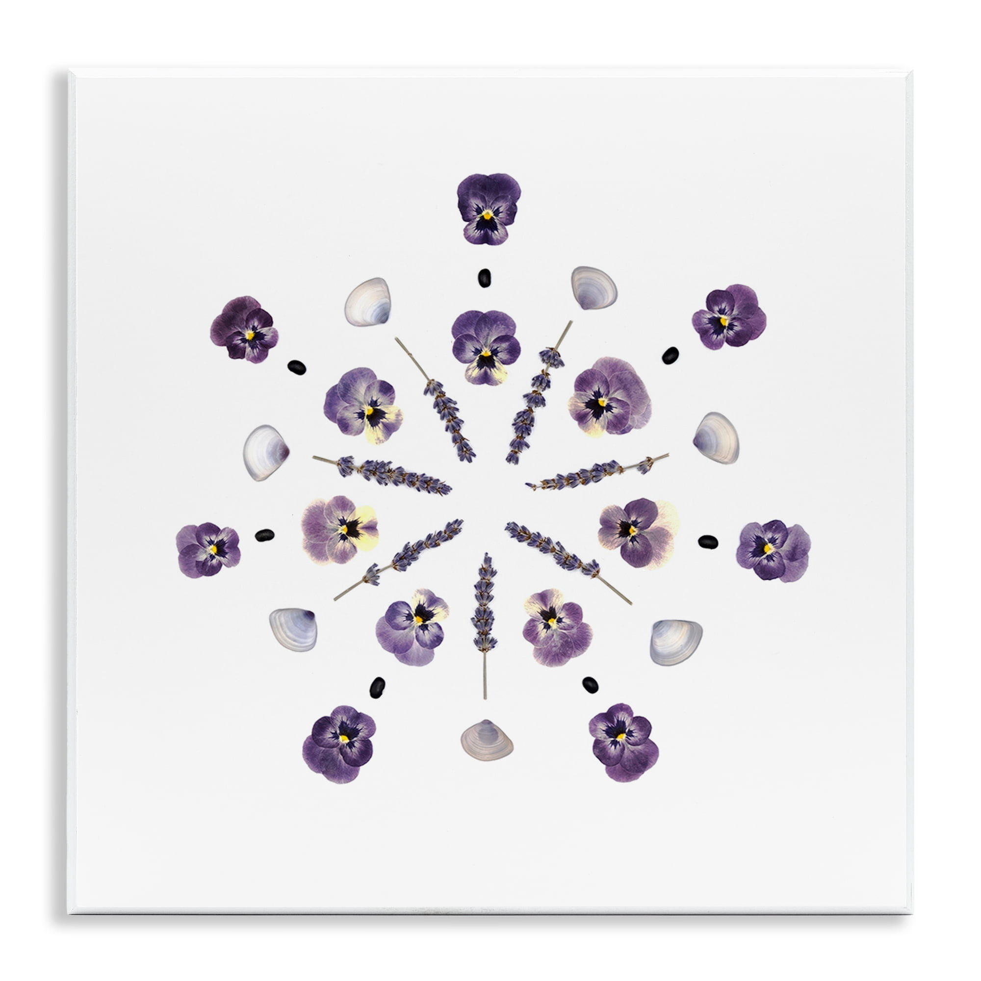 Stupell Industries Pansies & Lavender Symmetry Wall Plaque Art, design by Beth Adoette