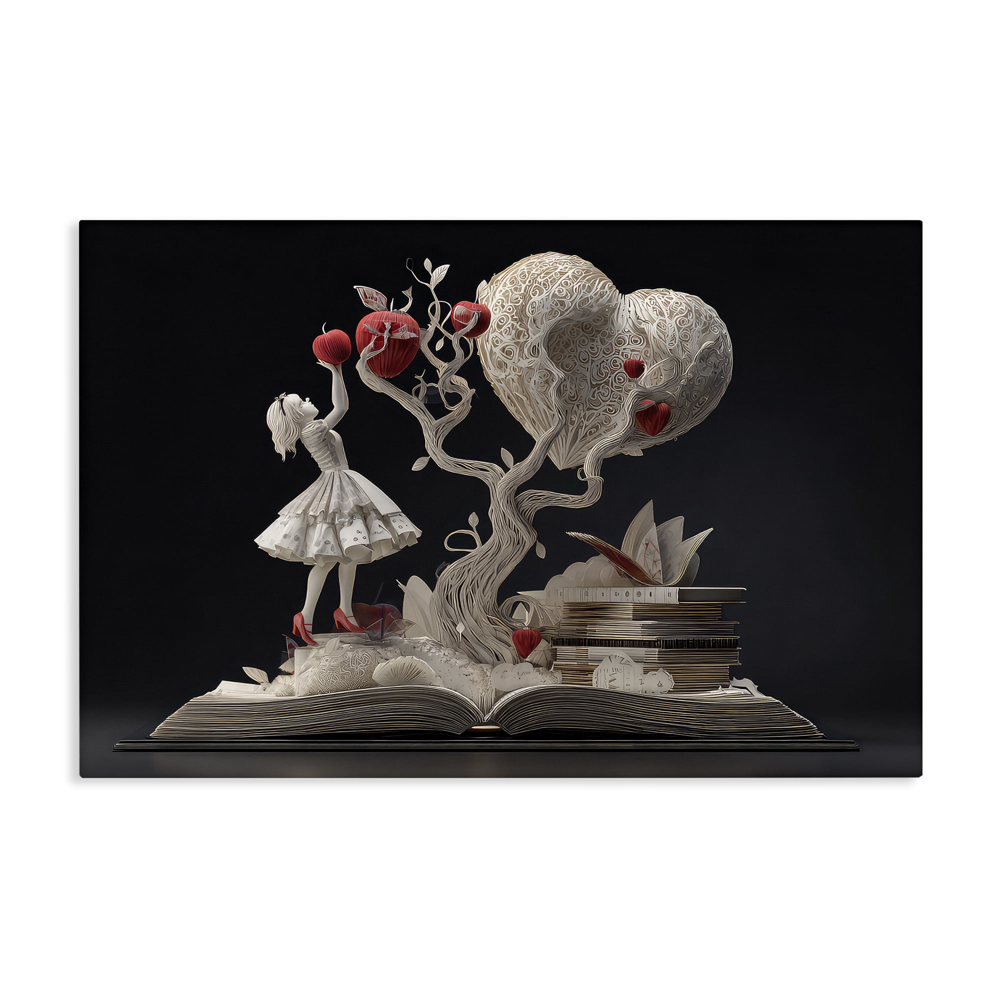 Stupell Industries Paper Sculpture Style Fairytale Canvas Wall Art, design by The Wands Want