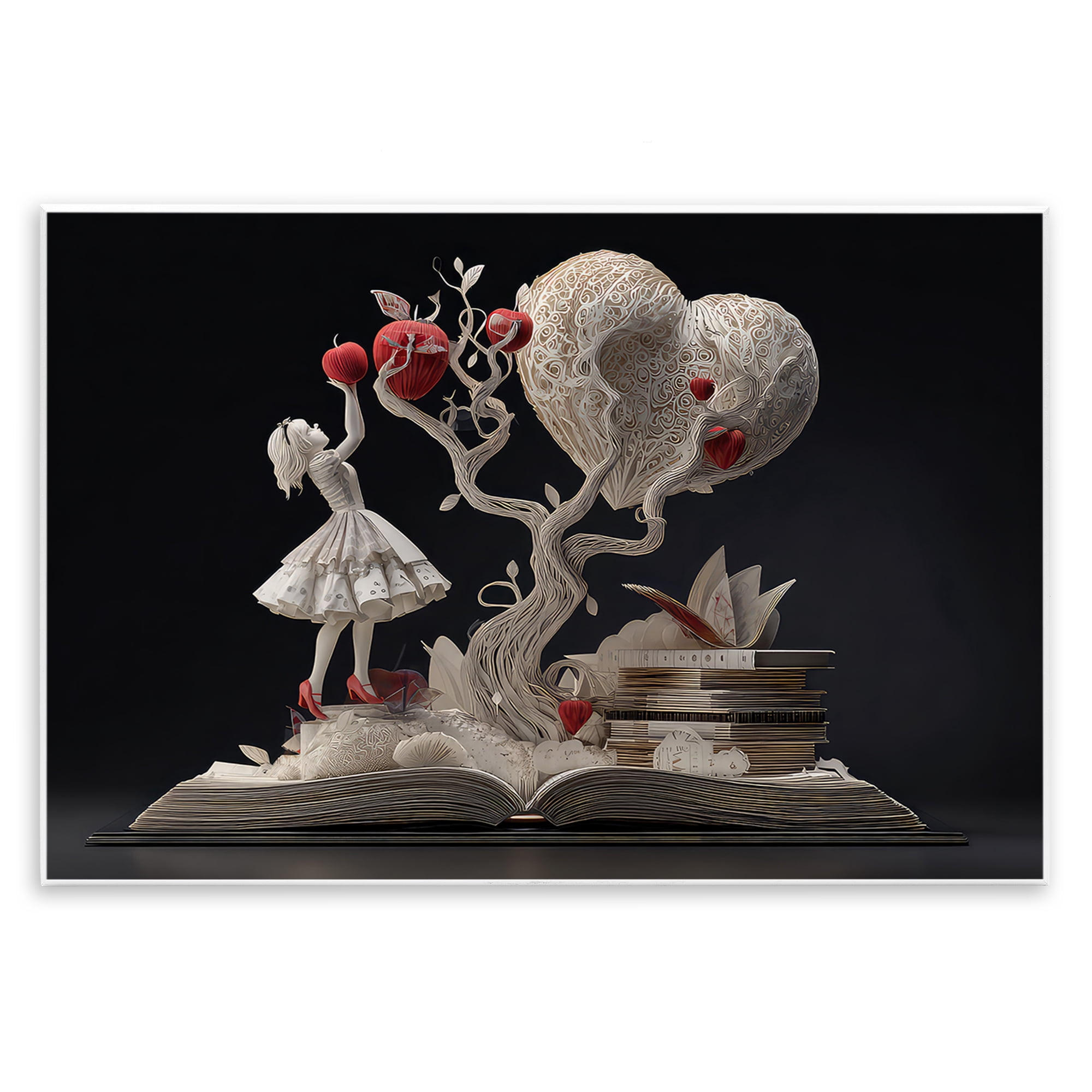 Stupell Industries Paper Sculpture Style Fairytale Wall Plaque Art, design by The Wands Want