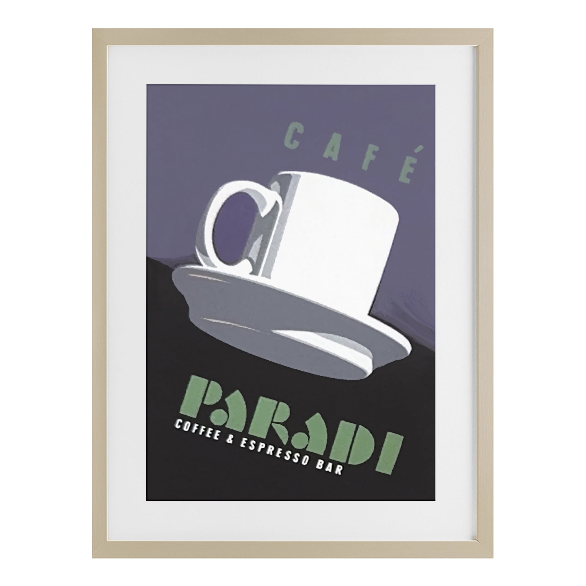 Stupell Industries Paradi Coffee & Espresso Birch Framed Print Under Glass, design by Jadei Graphics