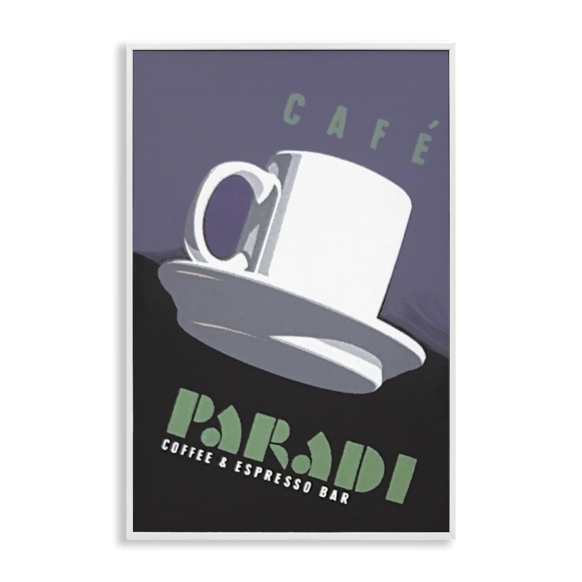 Stupell Industries Paradi Coffee & Espresso White Framed Giclee Art, design by Jadei Graphics