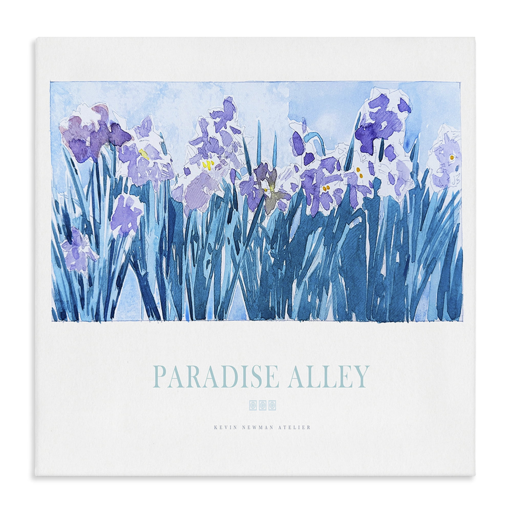 Stupell Industries Paradise Alley Purple Irises Canvas Wall Art, design by Jadei Graphics