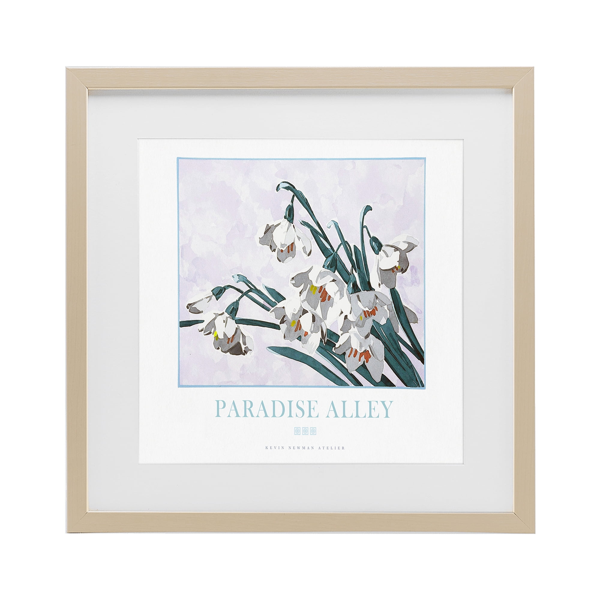 Stupell Industries Paradise Alley White Spring Blooms Birch Framed Print Under Glass, design by Jadei Graphics