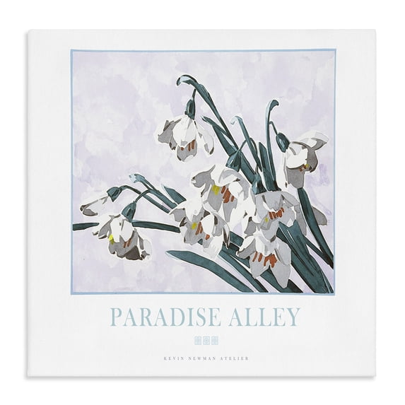 Stupell Industries Traditional Paradise Alley White Spring Blooms Canvas Art, 17 x 17, by Jadei Graphics