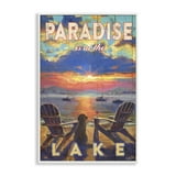 Stupell Industries Paradise At Lake Landscape Landscape & Nature 