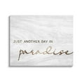thumbnail image 1 of Stupell Industries Paradise Phrase Glam Cursive White Grain Pattern Canvas Wall Art, 20 x 16, Design by Lil' Rue, 1 of 5