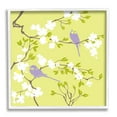 thumbnail image 1 of Stupell Industries Parakeets & Cherry Blossoms Animals & Insects Painting White Framed Art Print Wall Art, 17 x 17, 1 of 9