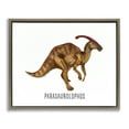 thumbnail image 1 of Stupell Industries Traditional Parasaurolophus Dinosaur Learning Brown Floating Frame Canvas Art, 21 x 17, by Brett Blumenthal, 1 of 8