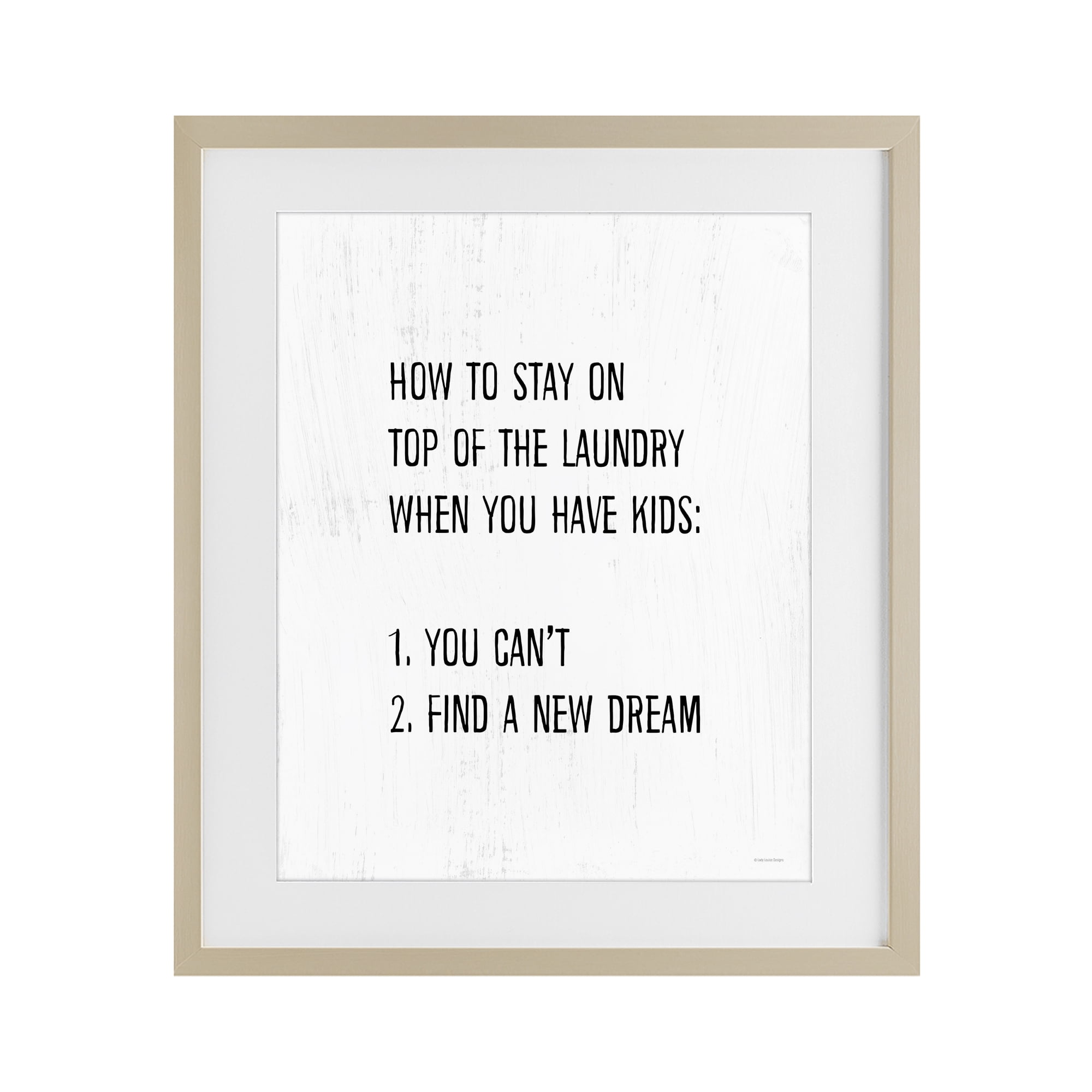 Stupell Industries Parent's Laundry Humor Birch Framed Print Under Glass, design by Lady Louise Designs