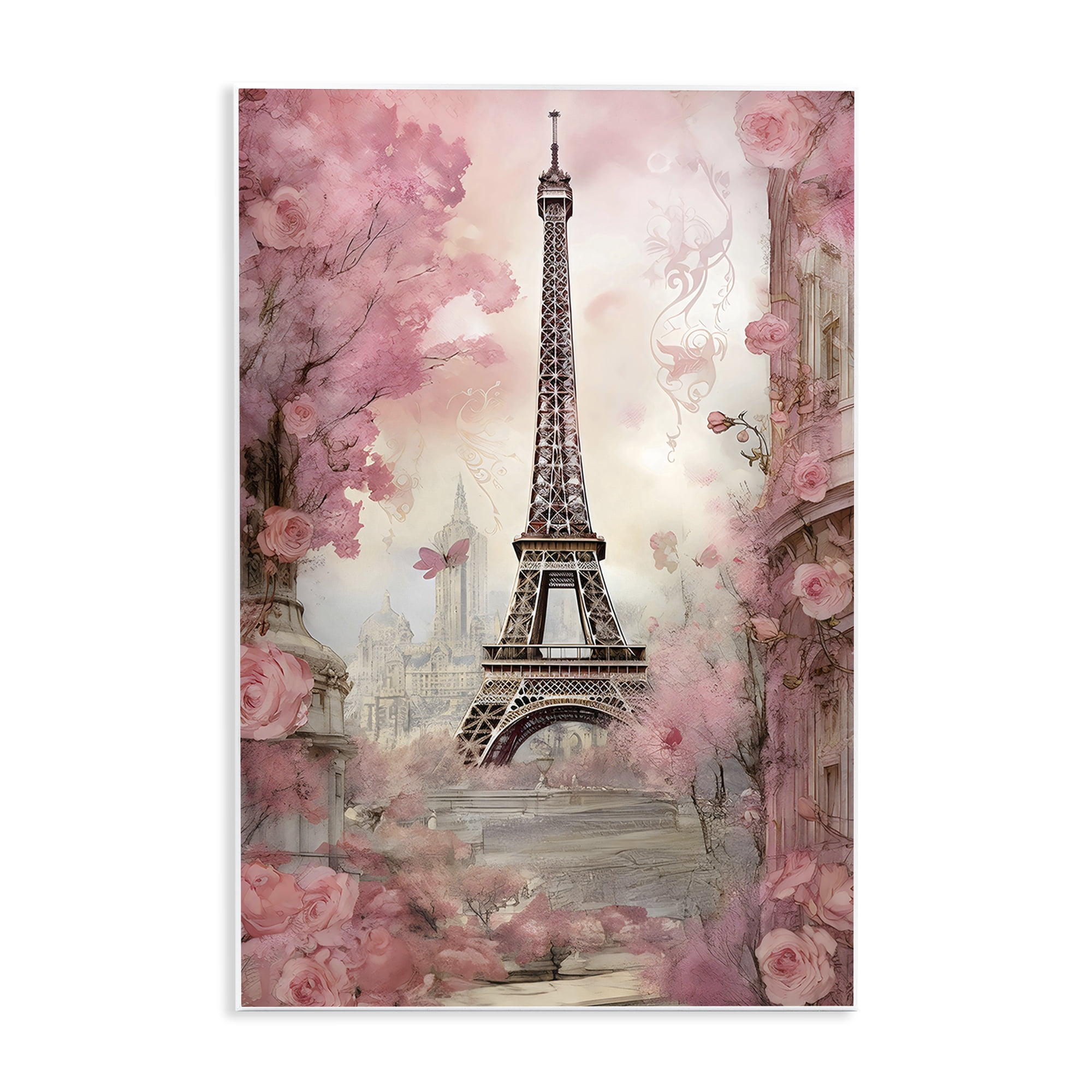 Stupell Industries Paris City View in Bloom Wall Plaque Art, design by Creative Studio