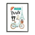 thumbnail image 1 of Stupell Industries Paris Glam Travel Town & City Painting Black Framed Art Print Wall Art, 16 x 20, 1 of 9