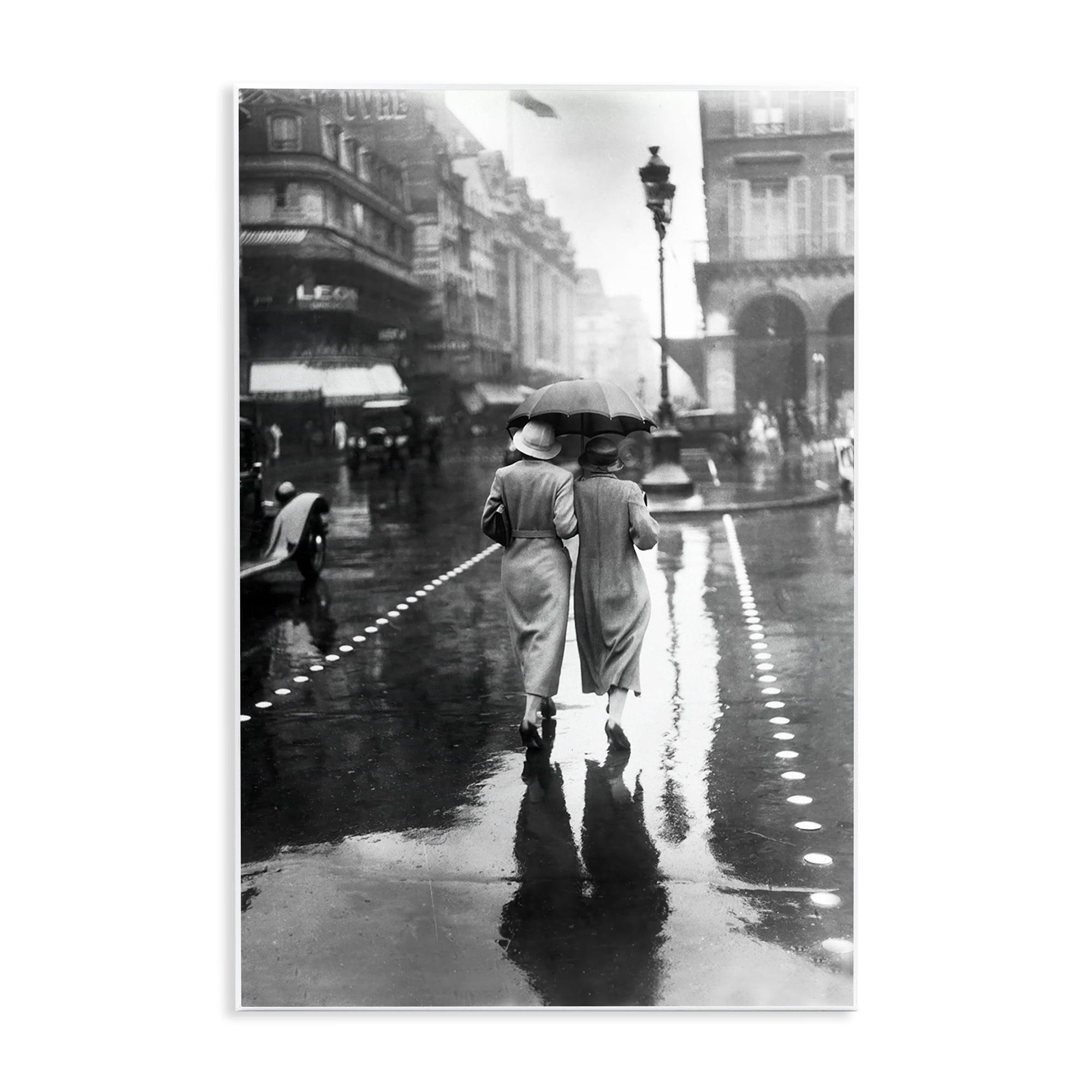 Stupell Industries Paris In The Rain Wall Plaque Art, design by Vintage Hustle