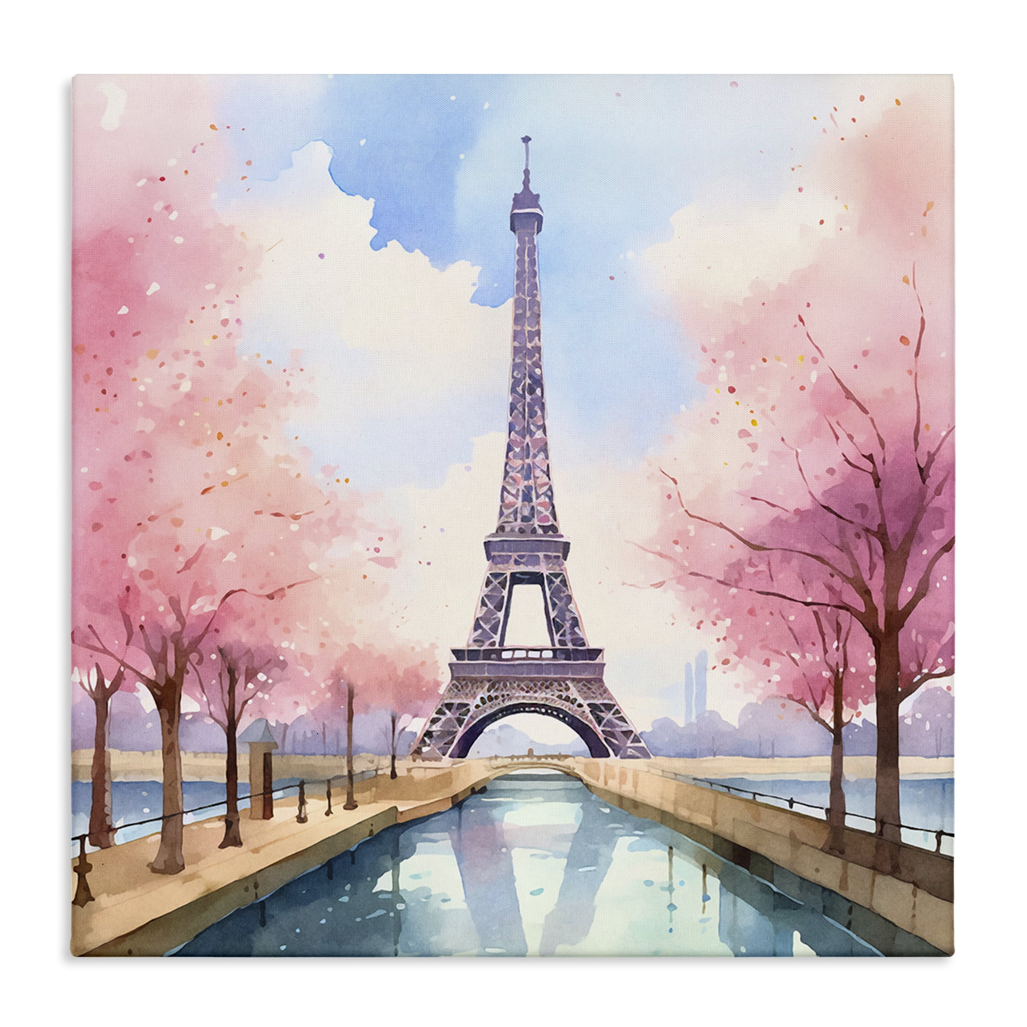 Paris Rendezvous Scene 36" x 36" Canvas Wall Art with Wooden Frame
