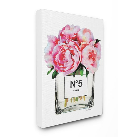Stupell Industries Paris Vase with Pink Peony Oversized Canvas Art