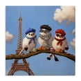 thumbnail image 1 of Stupell Industries Rustic Lodge Parisian Chic Birds in Paris Canvas Art, 36 x 36, by Lucia Heffernan, 1 of 8