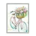 thumbnail image 1 of Stupell Industries Parisian Retro Bike Spring Flower Basket Painting,11 x 14, Design by Jessica Mingo, 1 of 7