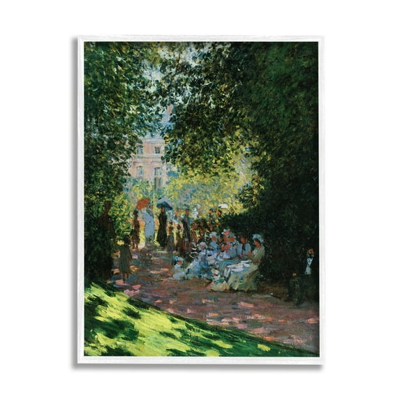 Stupell Industries Parisians In Parc Classical Painting Style Framed Art Print Wall Art, 16x20, By Marcus Jules