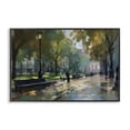 thumbnail image 1 of Stupell Industries Transitional Park Promenade on Rainy Day Black Framed Giclee Art, 30 x 20, by Creative Studio, 1 of 8