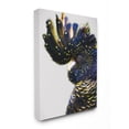 thumbnail image 1 of Stupell Industries Parrot Portrait Blue Yellow Dotted Feather Bird Canvas Wall Art Design by Urban Road, 16" x 20", 1 of 1