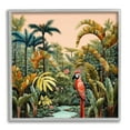 thumbnail image 1 of Stupell Industries Parrot in Tropical Vegetation Landscape Painting Gray Framed Art Print Wall Art, 17 x 17, 1 of 9