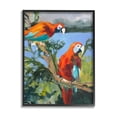 thumbnail image 1 of Stupell Industries Parrots at Bay Painting Animals & Insects Painting Black Framed Art Print Wall Art, 11 x 14, 1 of 8