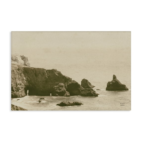 Stupell Industries Passing Through Cove Coastal Photography Gallery Wrapped Canvas Art Print Wall Art, 30 x 20