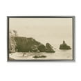 thumbnail image 1 of Stupell Industries Passing Through Cove Coastal Photography Gray Floater Framed Canvas Art Print Wall Art, 31 x 21, 1 of 2