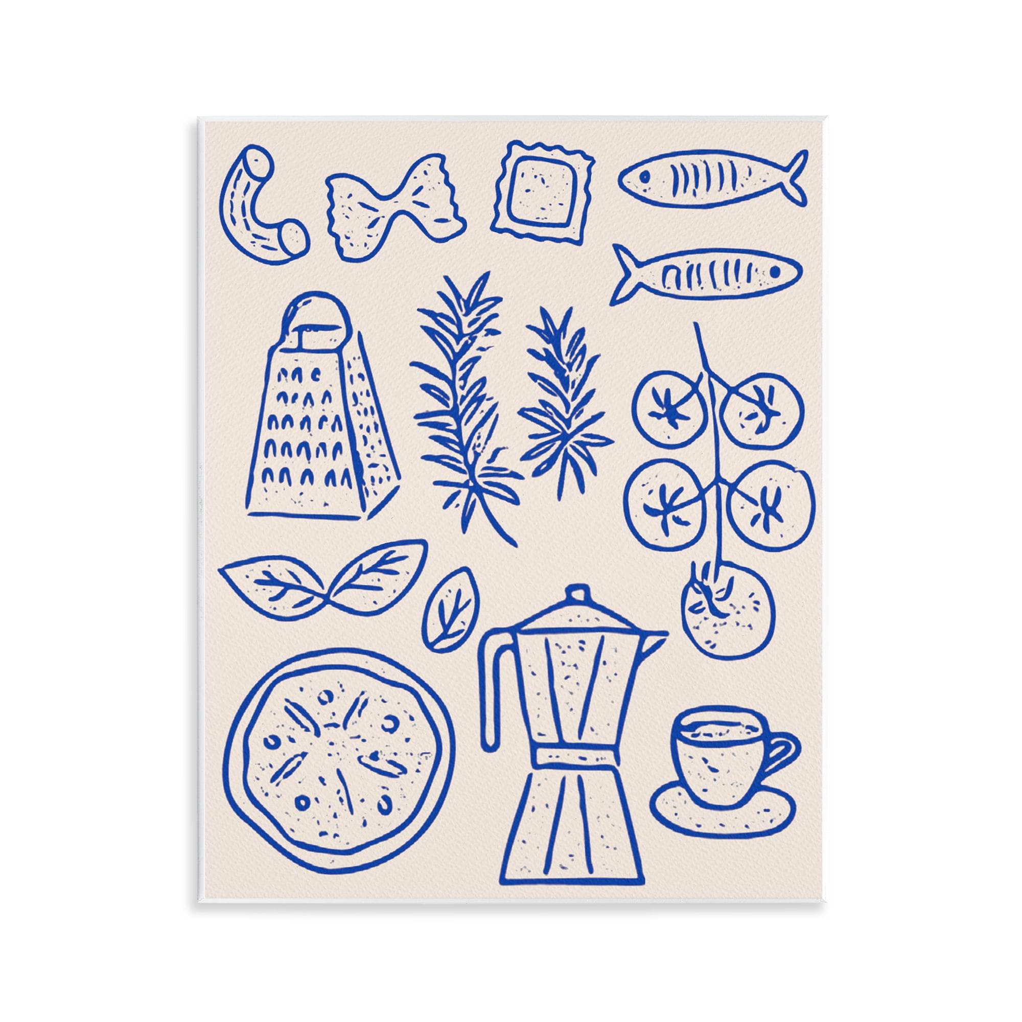 Stupell Industries Pasta & Espresso Simplicity Wall Plaque Art, design by Camila Juncos