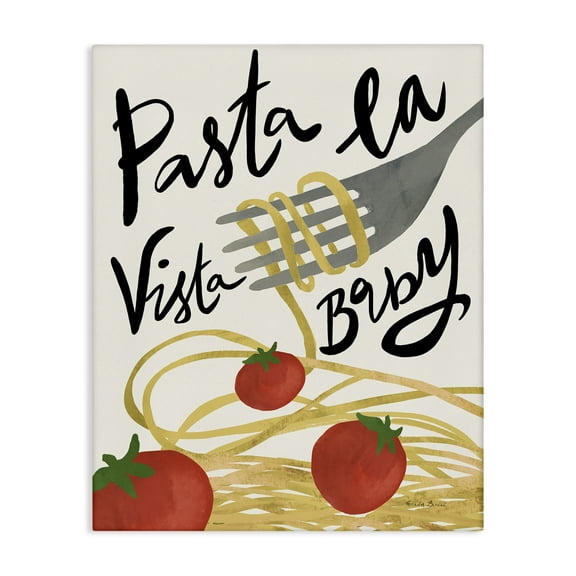 Stupell Industries Pasta La Vista Food & Beverage Painting Gallery Wrapped Canvas Art Print Wall Art, 16 x 20