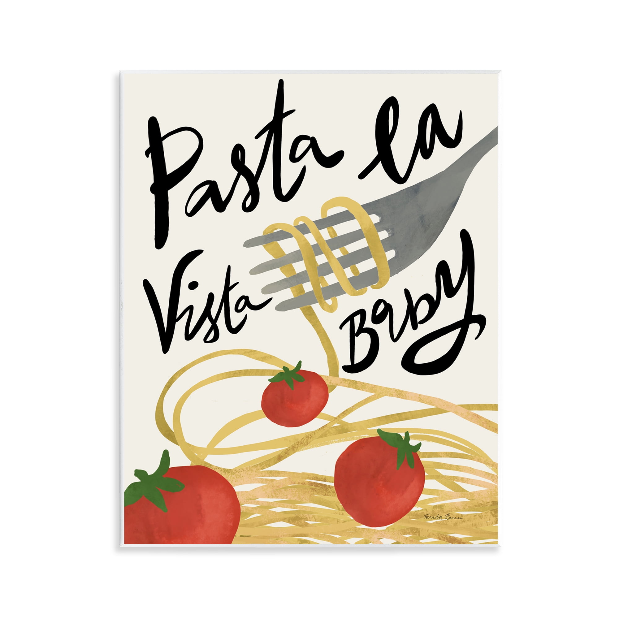Stupell Industries Pasta La Vista Food & Beverage Painting Unframed Art Print Wall Art, 11 x 14