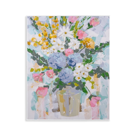 Stupell Industries Pastel Abstract Bouquet Floral Painting Unframed Art Print Wall Art, 11 x 14