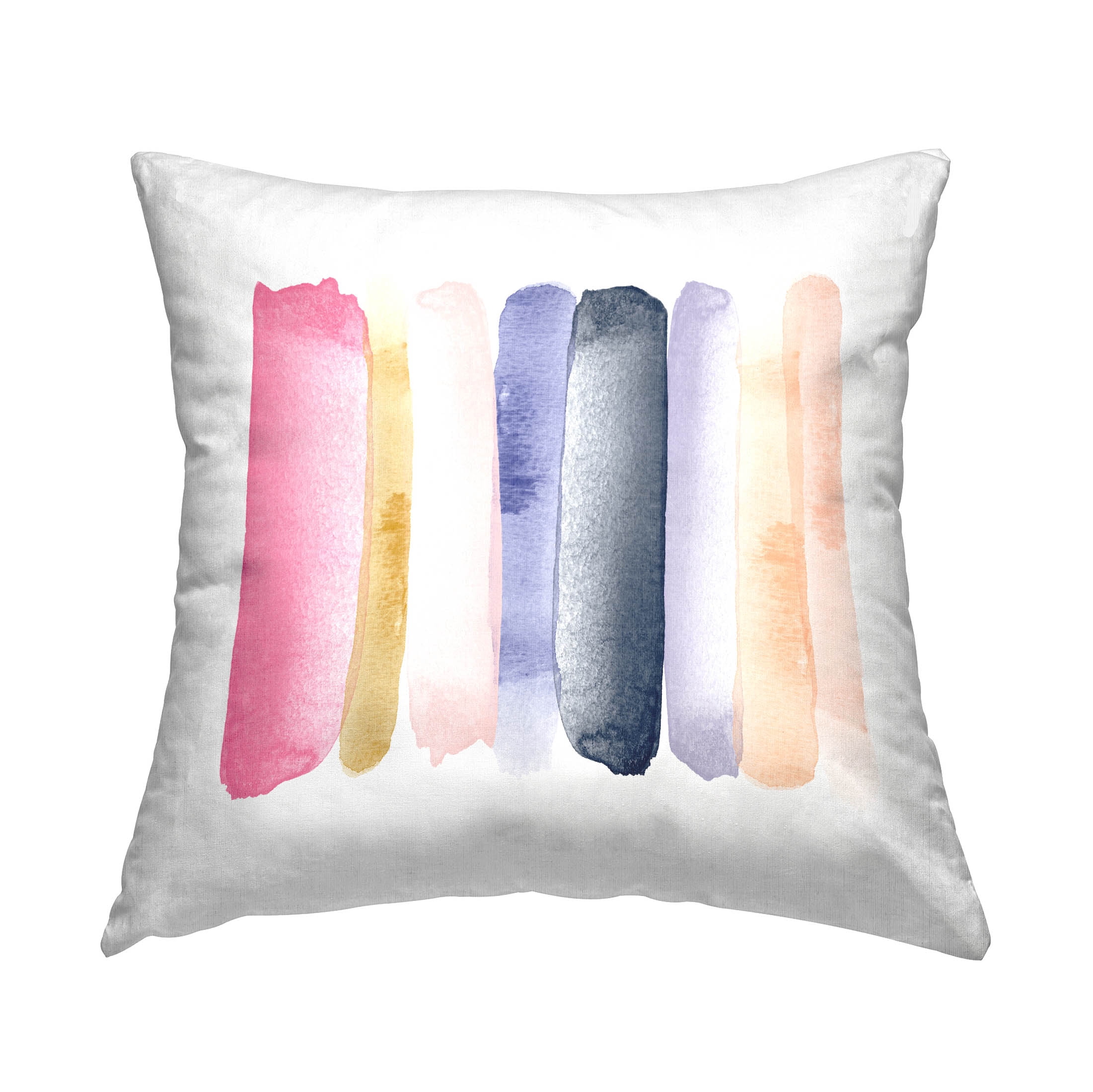 Stupell Industries Pastel Abstract Brush Strokes Printed Throw Pillow Design by Amy Brinkman