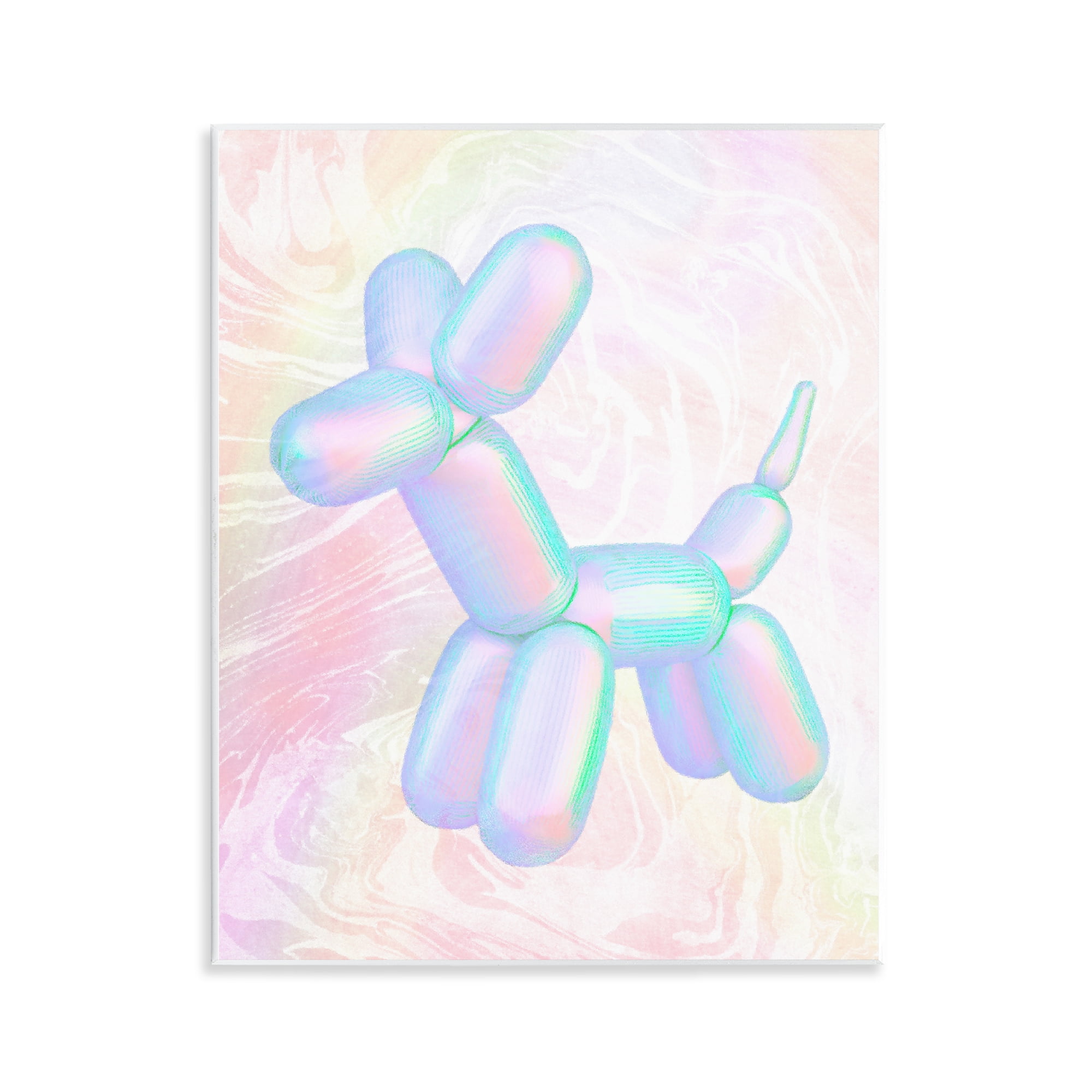 Stupell Industries Pastel Balloon Animal Abstract Painting Unframed Art Print Wall Art, 11 x 14