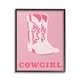 thumbnail image 1 of Stupell Industries Pastel Blush Cowgirl Boots Beauty & Fashion Painting Black Framed Art Print Wall Art, 24 x 30, 1 of 9