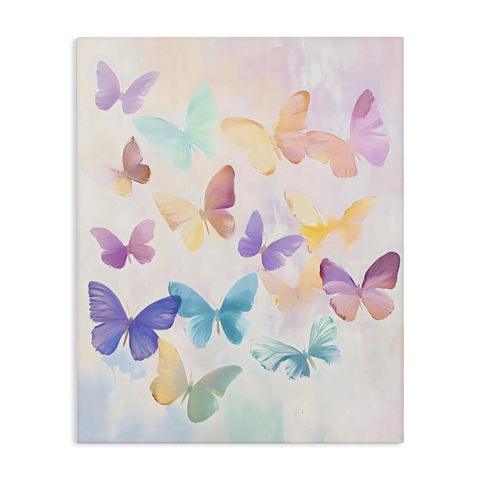 Stupell Industries Pastel Butterfly Dreams Canvas Wall Art, design by The Prints Vibe