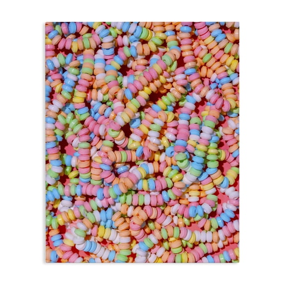 Stupell Industries Modern Pastel Candy Necklace Canvas Art, 36 x 48, by LISH Creative