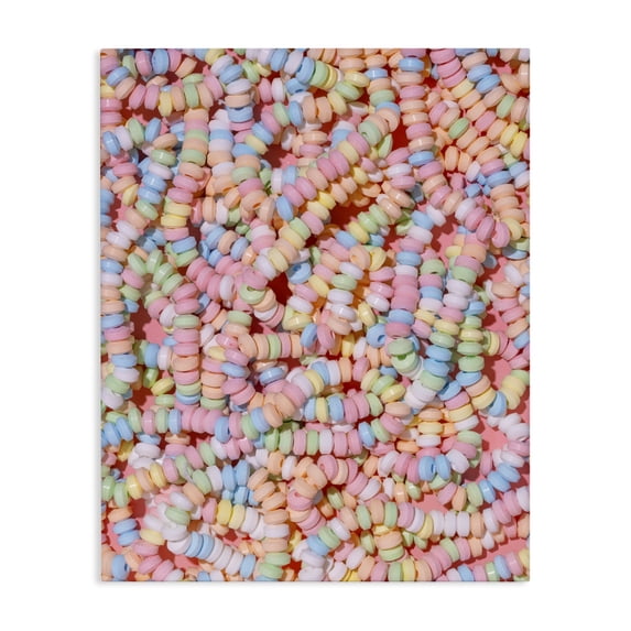 Stupell Industries Eclectic Pastel Candy Necklace Canvas Art, 36 x 48, by LISH Creative